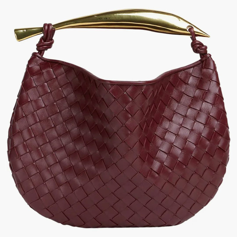 Bottega Veneta Sardine Intrecciato Top Handle Small Barolo