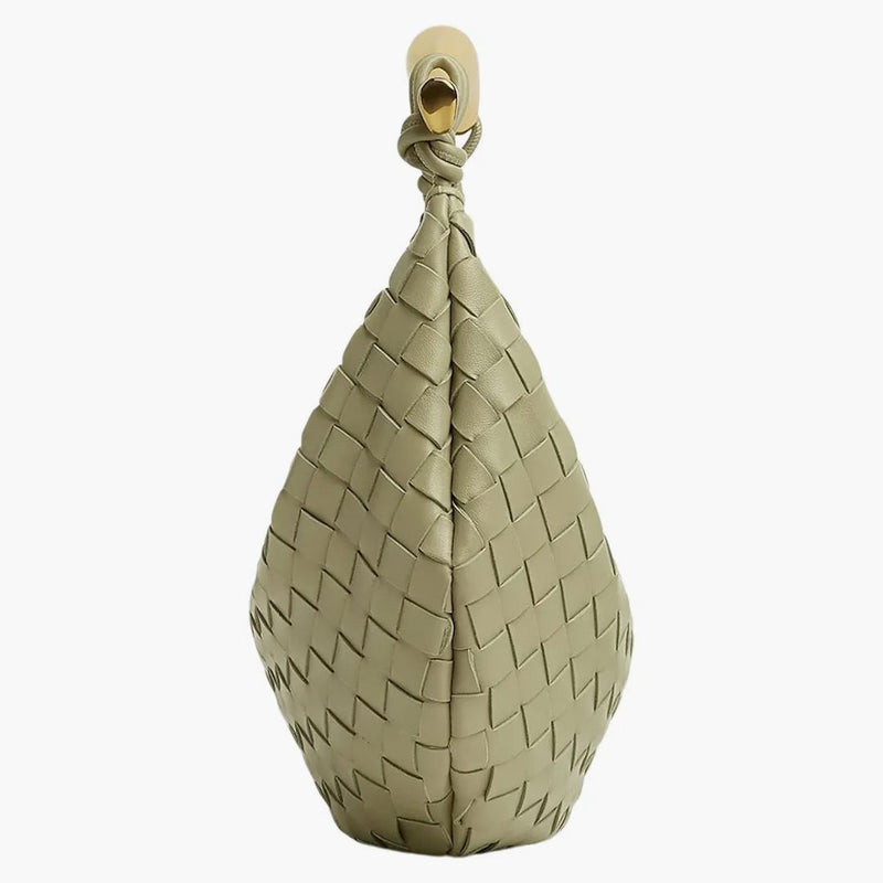 Bottega Veneta Sardine Intrecciato Top Handle Small Travertine