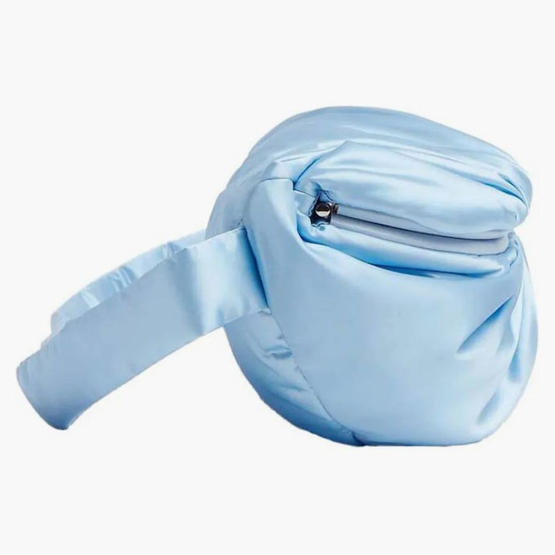 Bottega Veneta Satin Belt Bag Blue
