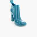 Bottega Veneta Shine Rubber Ankle Boots Blue