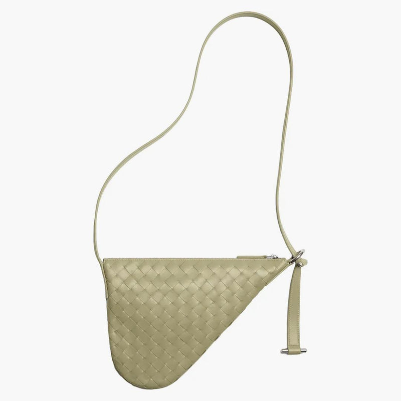Bottega Veneta Small Virgule Crossbody Travertine