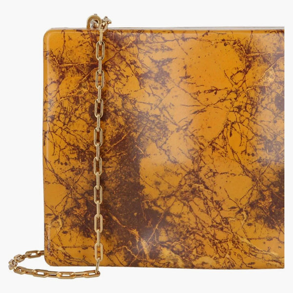Bottega Veneta Wollato Leather Clutch Eggnog