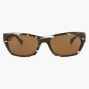 Bottega Veneta Square Rectangle Sunglasses Brown/Brown (BV1143S-30013129-003)