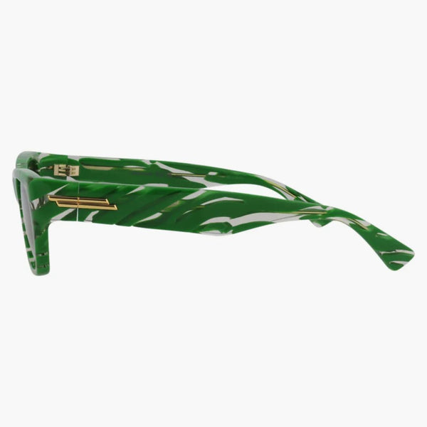 Bottega Veneta Square Rectangle Solglasögon Green/Green (BV1143S-30013129-004)