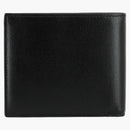 Bottega Veneta Logotipo estampado Bifold Billet Negro/Plata