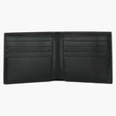 Bottega Veneta Logotipo estampado Bifold Billet Negro/Plata