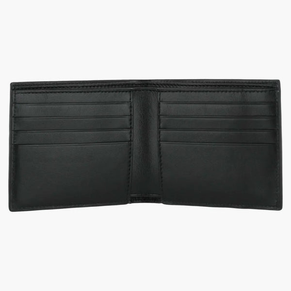 Bottega Veneta Stamped Logo Bifold Wallet Black/silver
