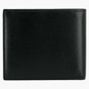 Bottega Veneta Logotipo estampado Bifold Billet Negro/Plata