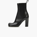 Bottega Veneta Storm Modato in pelle Modato di punta del Chelsea Black (Women's)