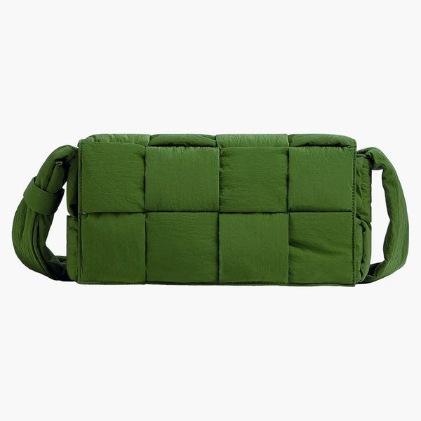 Bottega Veneta Tech Cassette Crossbody Bag Padded Intreccio Avocado