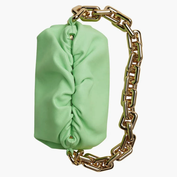 Bottega Veneta Teen Chain Pouch Wasabi