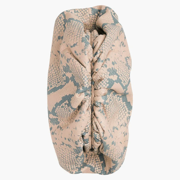 Bottega Veneta Teen Pouch Faded Python Cantaloupe/Black