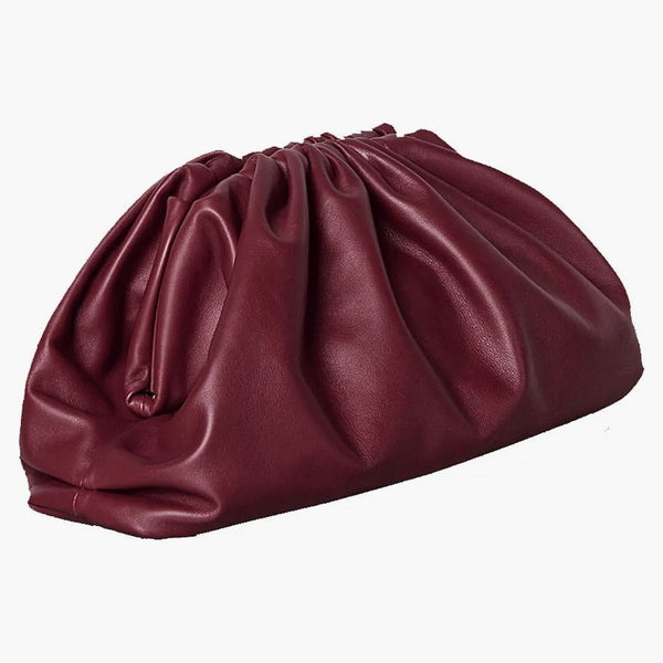 Bottega Veneta the Pouch Butter Calf Bordeaux