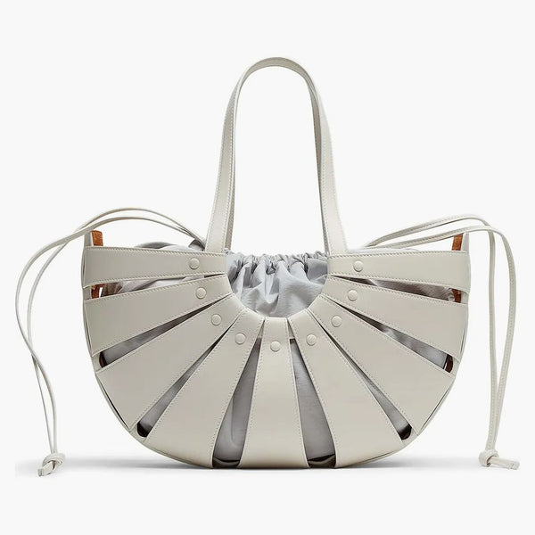 Bottega Veneta The Shell Medium Handbag Grey