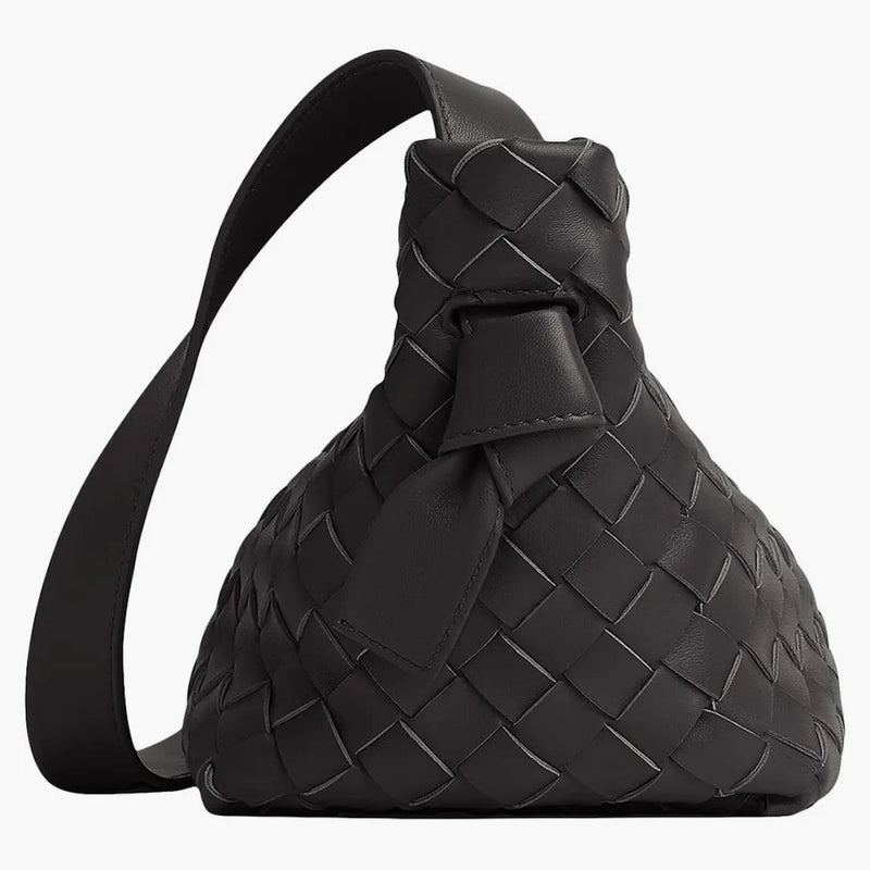 Bottega Veneta Tie Intreccio Black