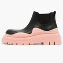 Bottega Veneta Tire Ankle Chelsea Boot Black Pink (women's)