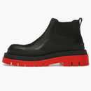 Bottega Veneta Tire Ankle Chelsea Boot Black Red (women's)