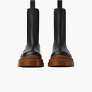 Bottega Veneta Tire Boots Black Cognac