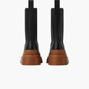Bottega Veneta Tire Boots Black Cognac
