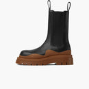 Bottega Veneta Tire Boots Black Cognac