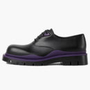 Bottega Veneta Tire Lace Up Leather Shoe Black Plum