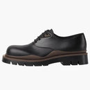 Bottega Veneta Tire Lace Up Leather Shoes Black
