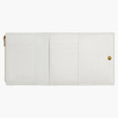 Bottega Veneta Tri-Fold Zip Wallet Intreccio Chalk