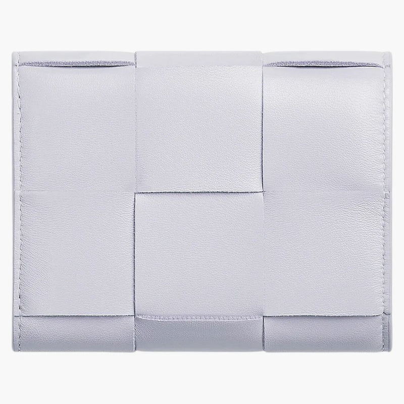 Bottega Veneta Tri-fold Zip Wallet Intreccio Mirth Washed