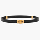 Bottega Veneta Triangle Buckle Belt Black