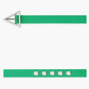 Bottega Veneta Triangle Logo Buckle Rubber Belt Green