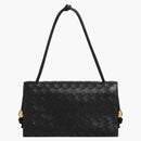 Bottega Veneta Trio Intreccio Couch on Strap Mini Black