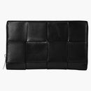 Bottega Veneta Wallet Cassette Zip Black