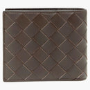 Bottega veneta plånbok intrecciato tvåfaldiga fondantbrun