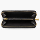 Bottega Veneta Zip Around Wallet Intrecciato Nero