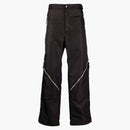 Bottega Veneta Zip Detail Straight-legged Trousers Black/green
