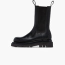 Bottega Venetta Lug Boots Black Leather