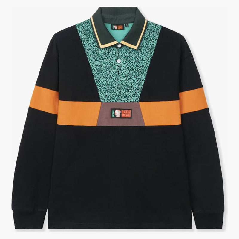 Brain Dead X Prince Invert Longsleeve Rugby Black