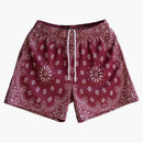 Bravest Studios Paisley Shorts Burgundy