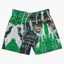 Bravest Studios Basquiat Portrait Shorts Green