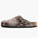 Bravest Studios Suede Paisley Clogs Chocolate