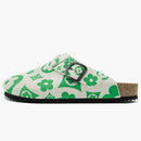 Bravest Studios Suede Paisley Clogs Green Flower