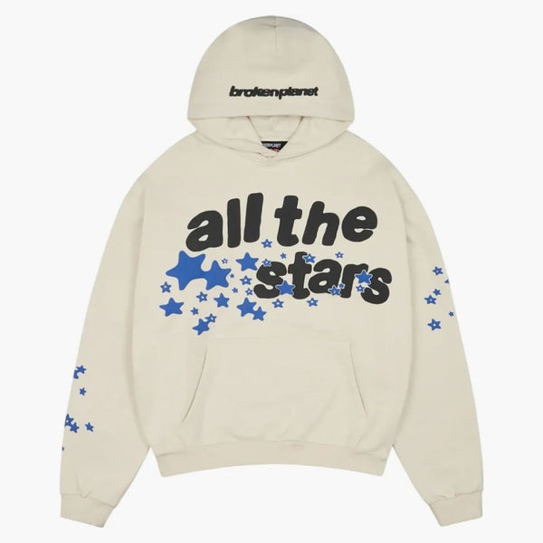 Broken Planet All The Stars Hoodie Ivory White