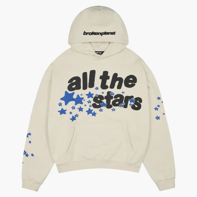 Broken Planet All The Stars Hoodie Ivory White