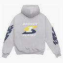 Broken Planet Beyond the Limits Hoodie Stone Gray