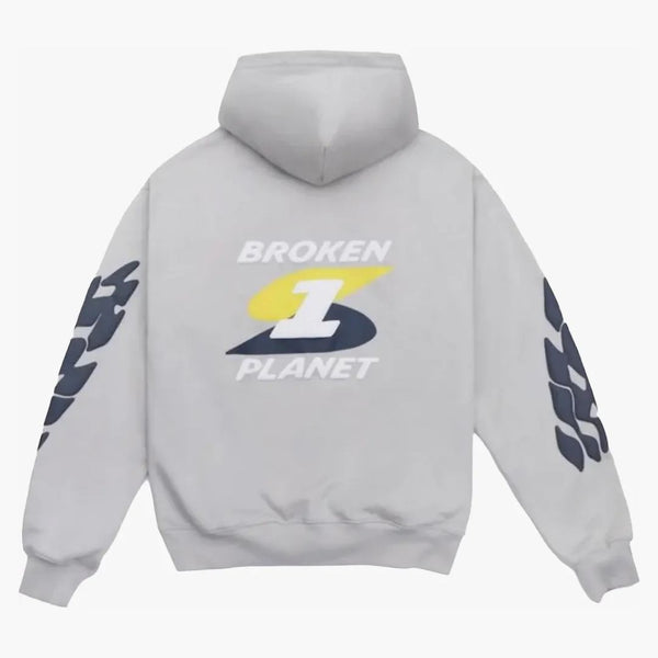 Broken Planet Beyond the Limits Hoodie Stone Gray