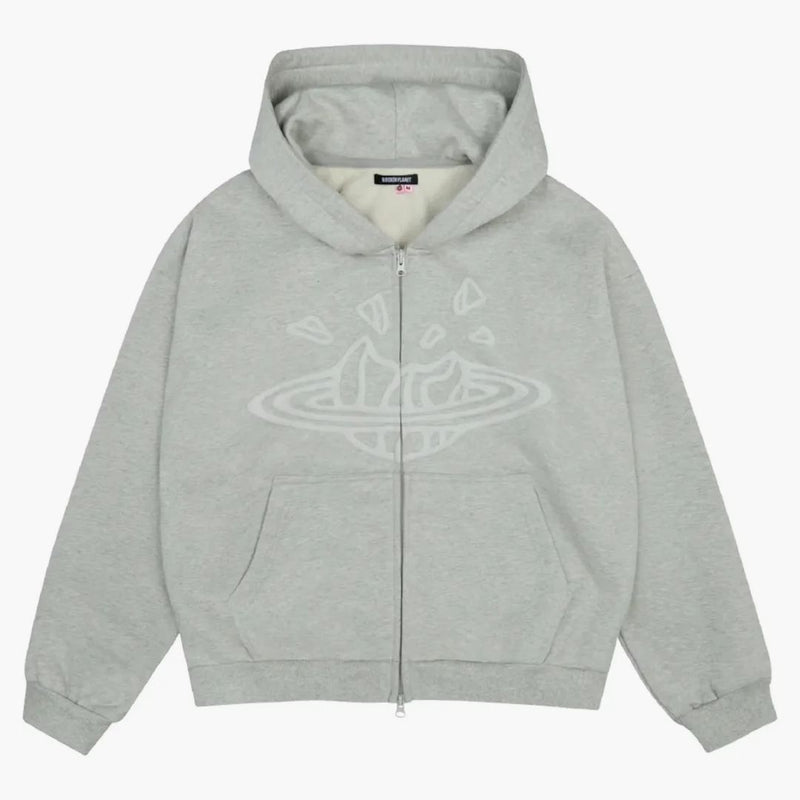 Broken Planet Broken Planet Zip Up Hoodie Ash Heather