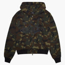 Broken Planet Camo Planet Zip-Up Hoodie Camo Green