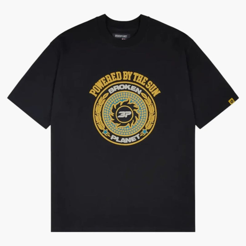 Broken Planet Crest T-Shirt Midnight Black