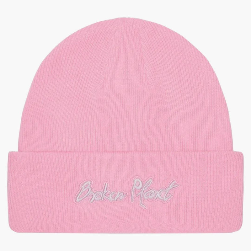 Broken Planet Fold Over Beanie Pink
