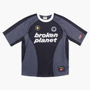 Broken Planet Football Jersey Black/Grey